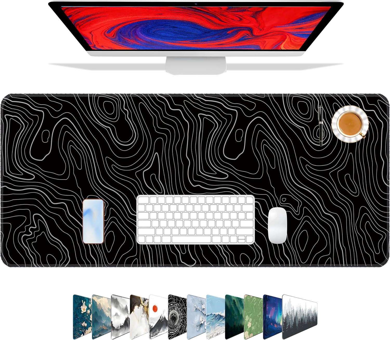 Gaming Mouse Pad – Forest Background Pattern