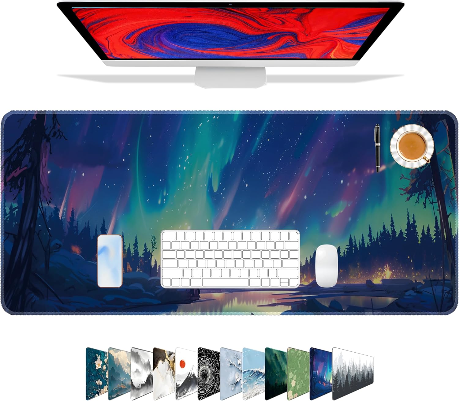 Gaming Mouse Pad – Forest Background Pattern