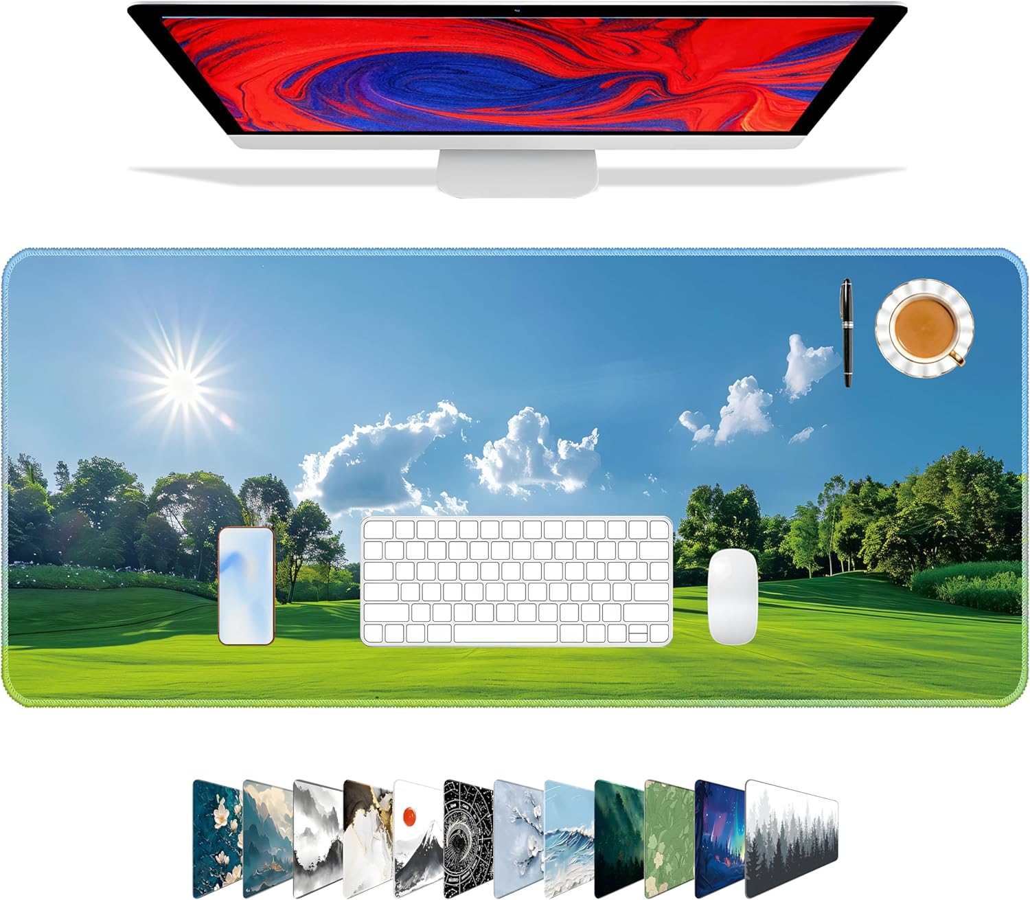 Gaming Mouse Pad – Forest Background Pattern