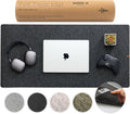 Large Felt Desk Mat – Forest Moss Green – 35 x 17 Inches