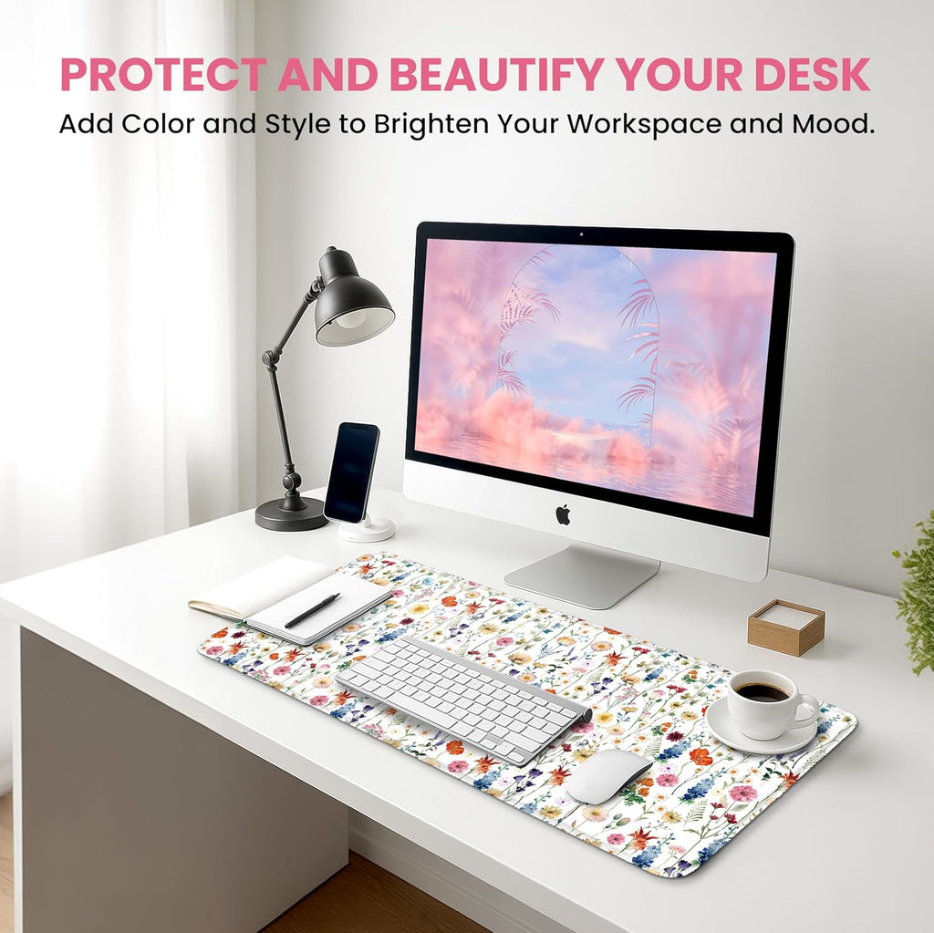 Large Desk Mouse Pad—A cute desk mat/desk protector suitable for both office work and gaming.