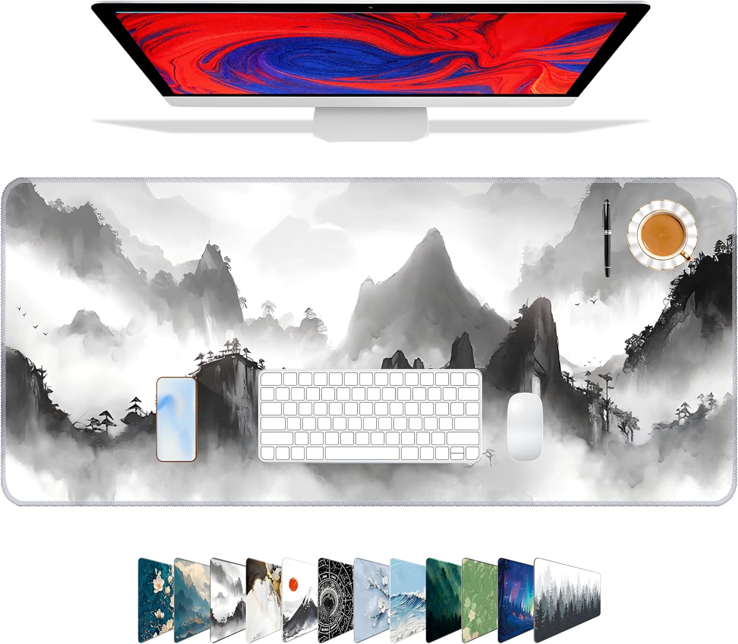 Gaming Mouse Pad – Forest Background Pattern