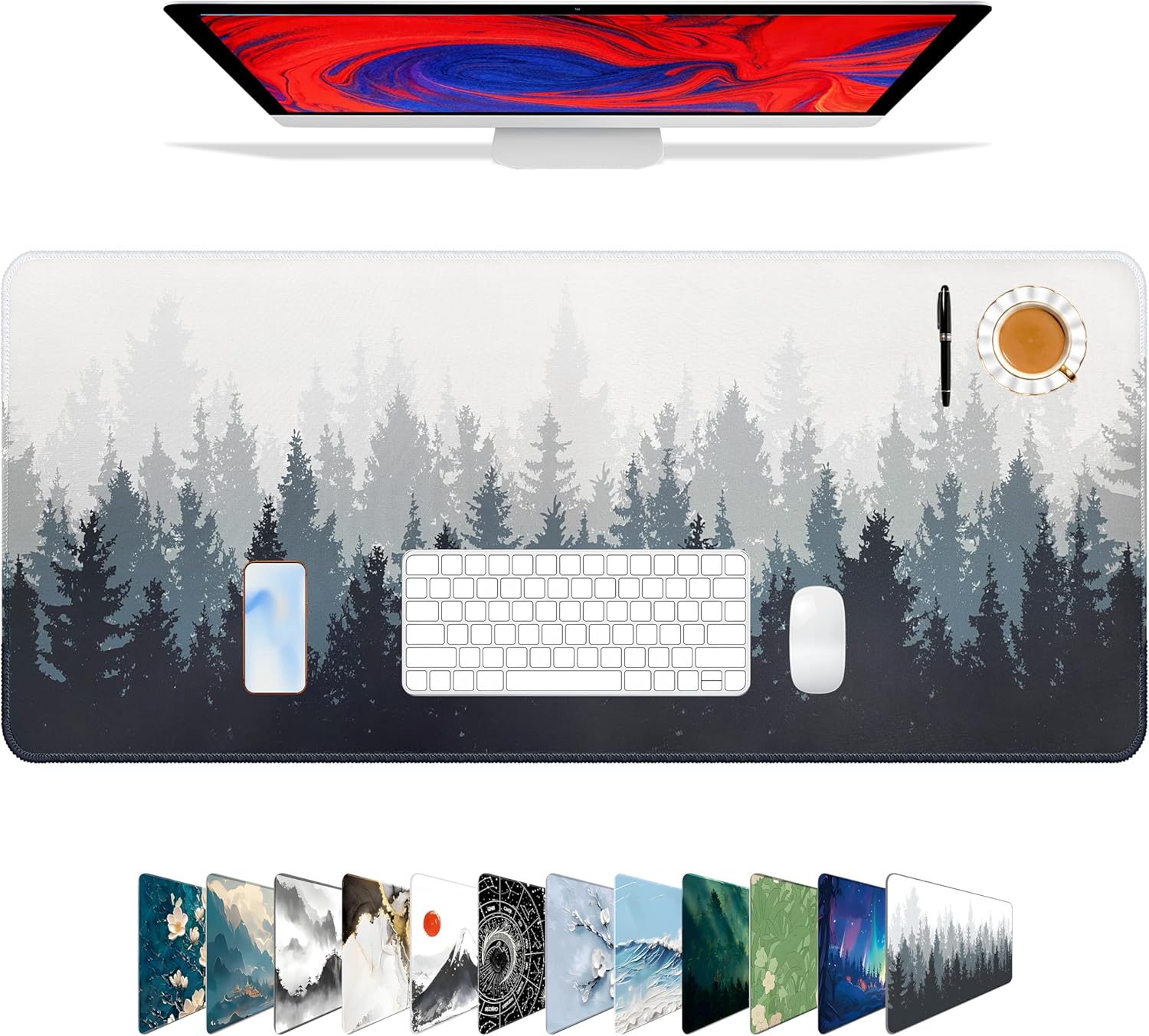 Gaming Mouse Pad – Forest Background Pattern
