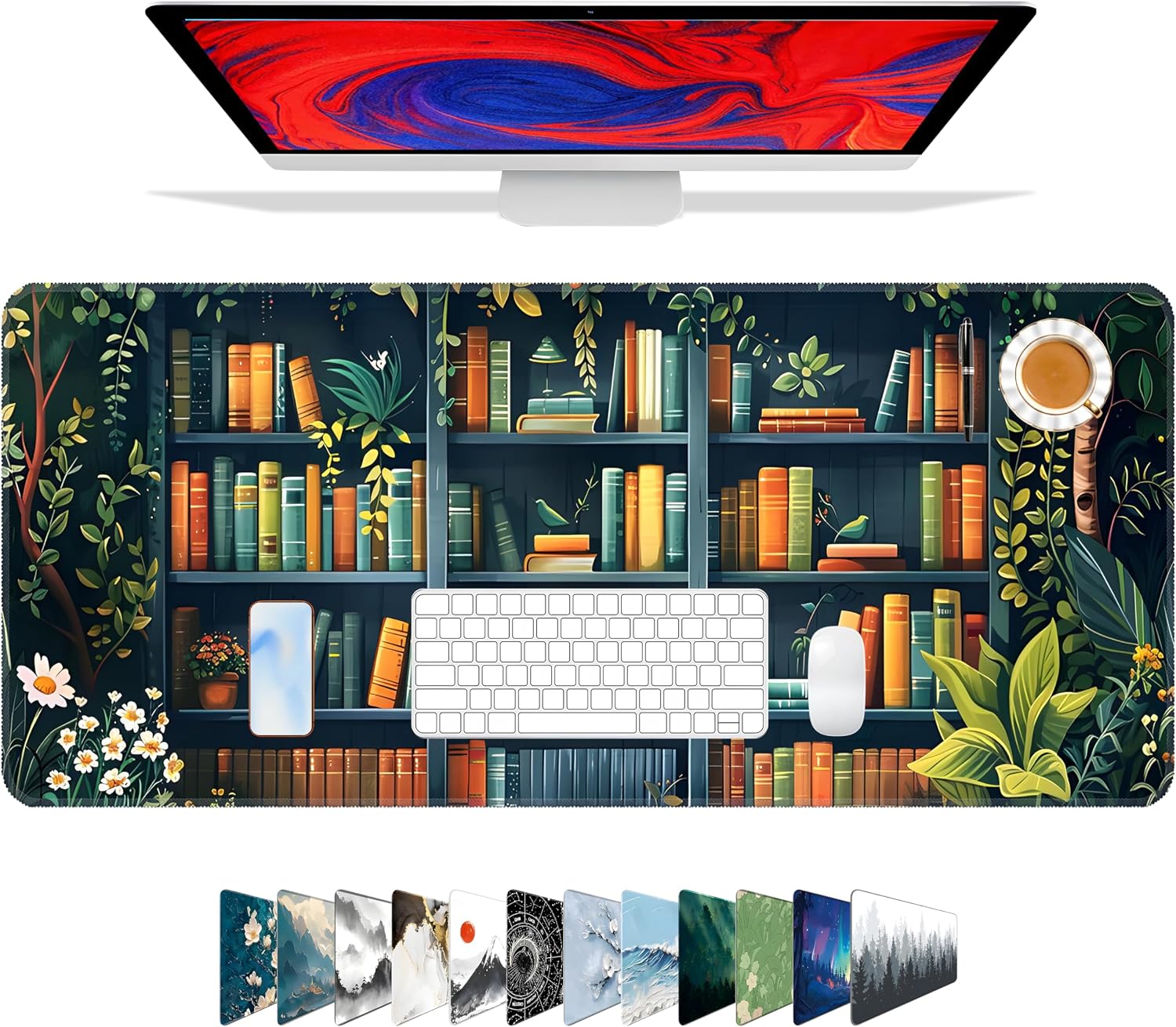 Gaming Mouse Pad – Forest Background Pattern