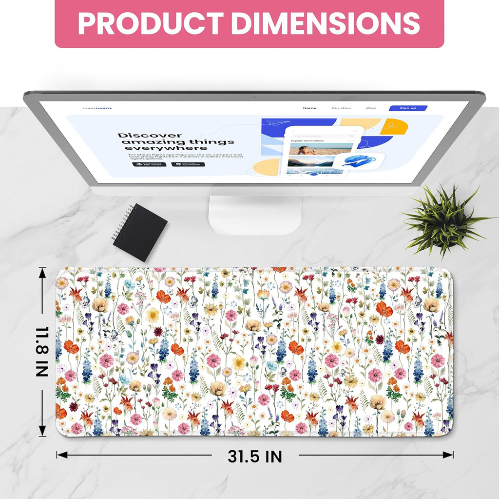 Large Desk Mouse Pad—A cute desk mat/desk protector suitable for both office work and gaming.